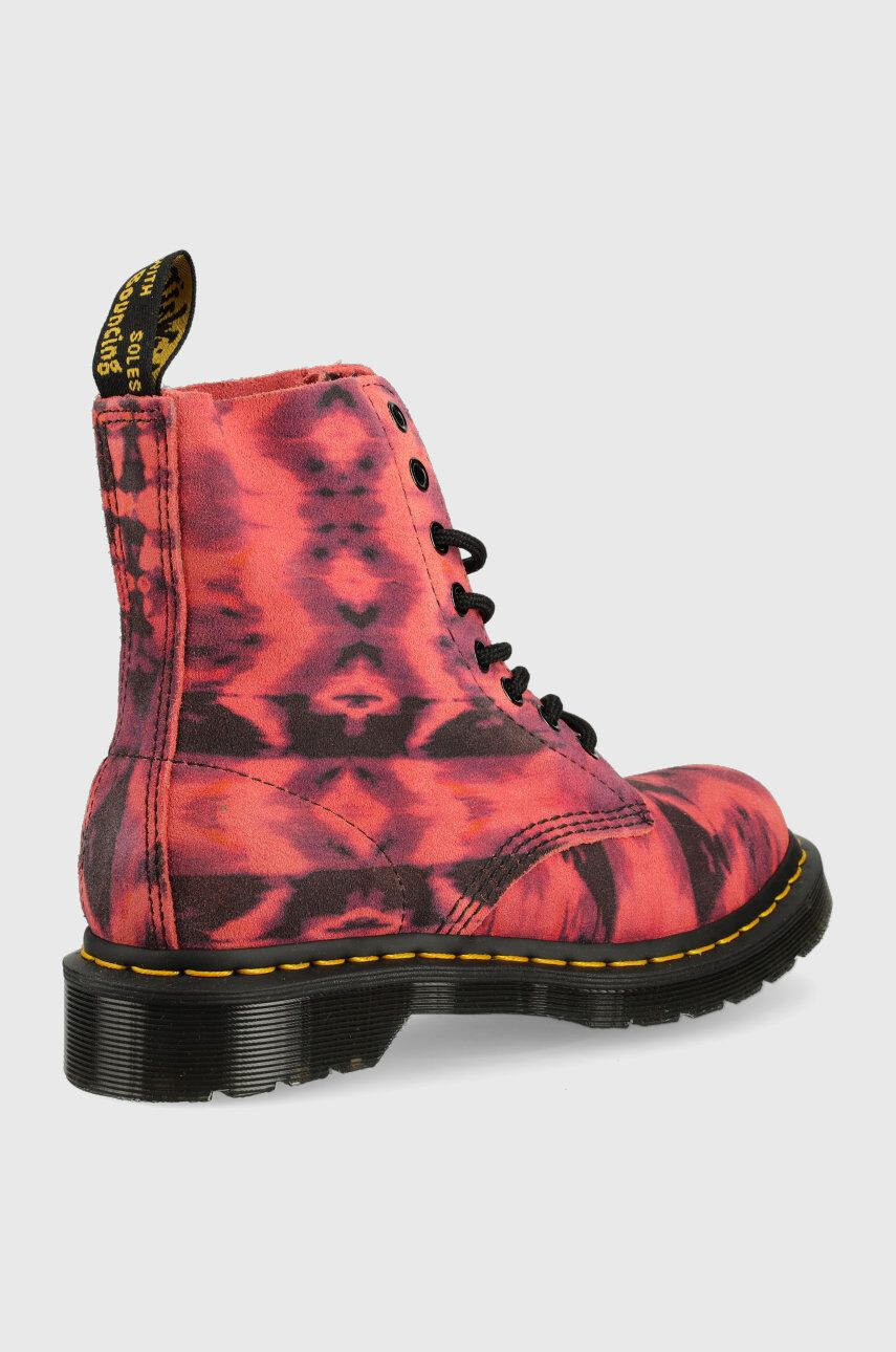 Dr. Martens Semišové workery dámské růžová barva na platformě DM27242500.1460.Pascal-Prpl.Sum.T - Pepit.cz