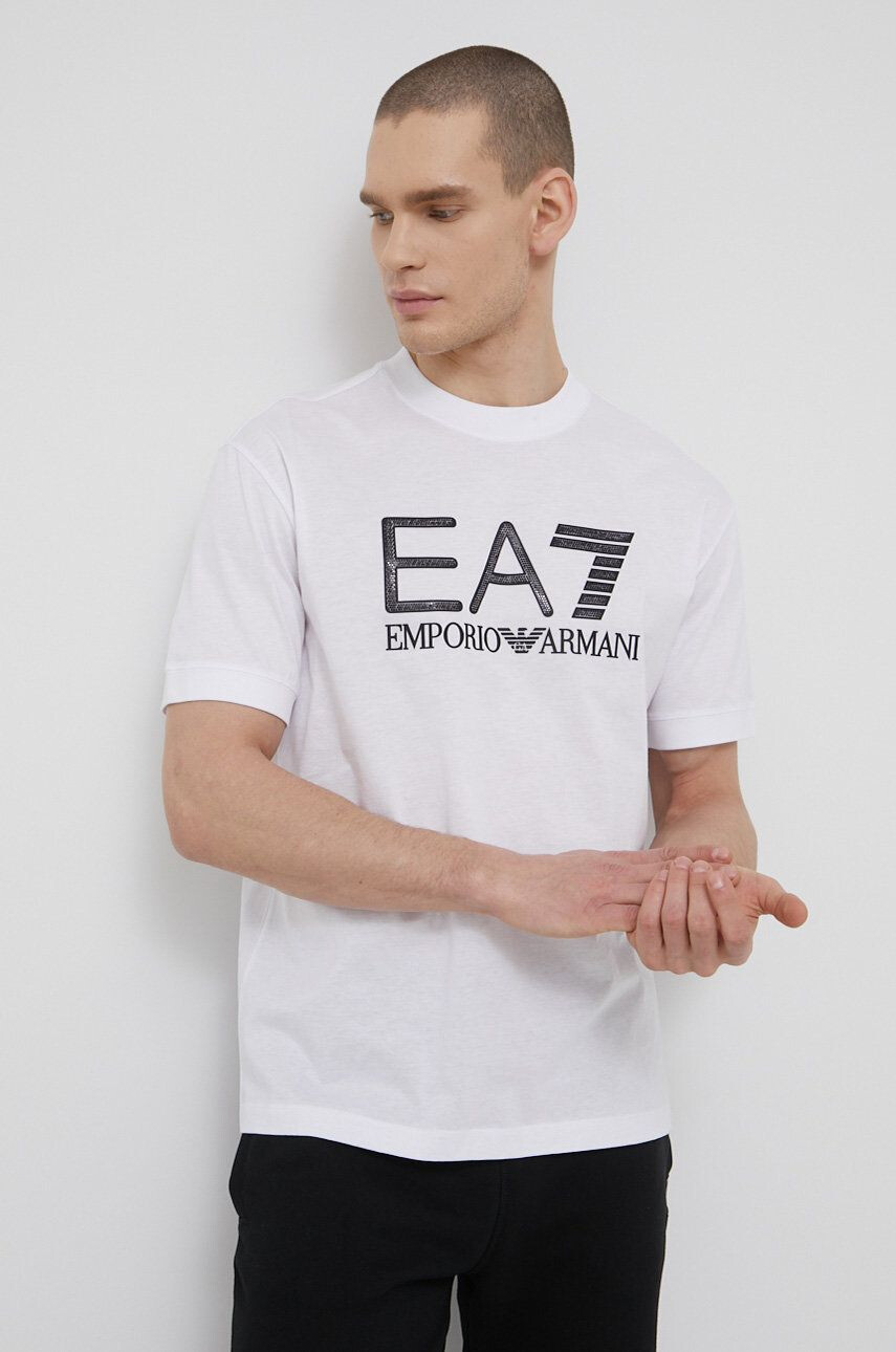 EA7 Emporio Armani Bavlněné tričko - Pepit.cz