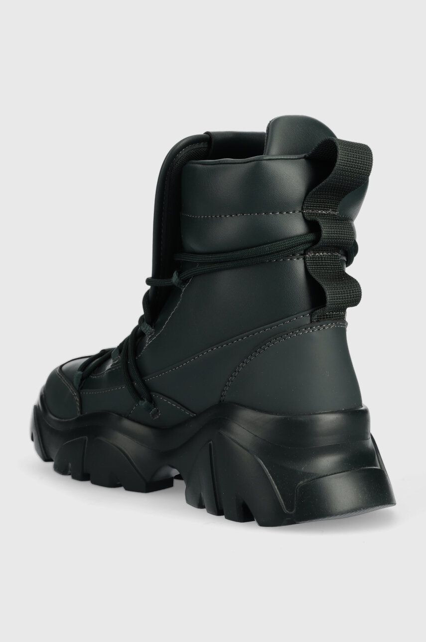 EA7 Emporio Armani Boty Boot Flakes zelená barva - Pepit.cz