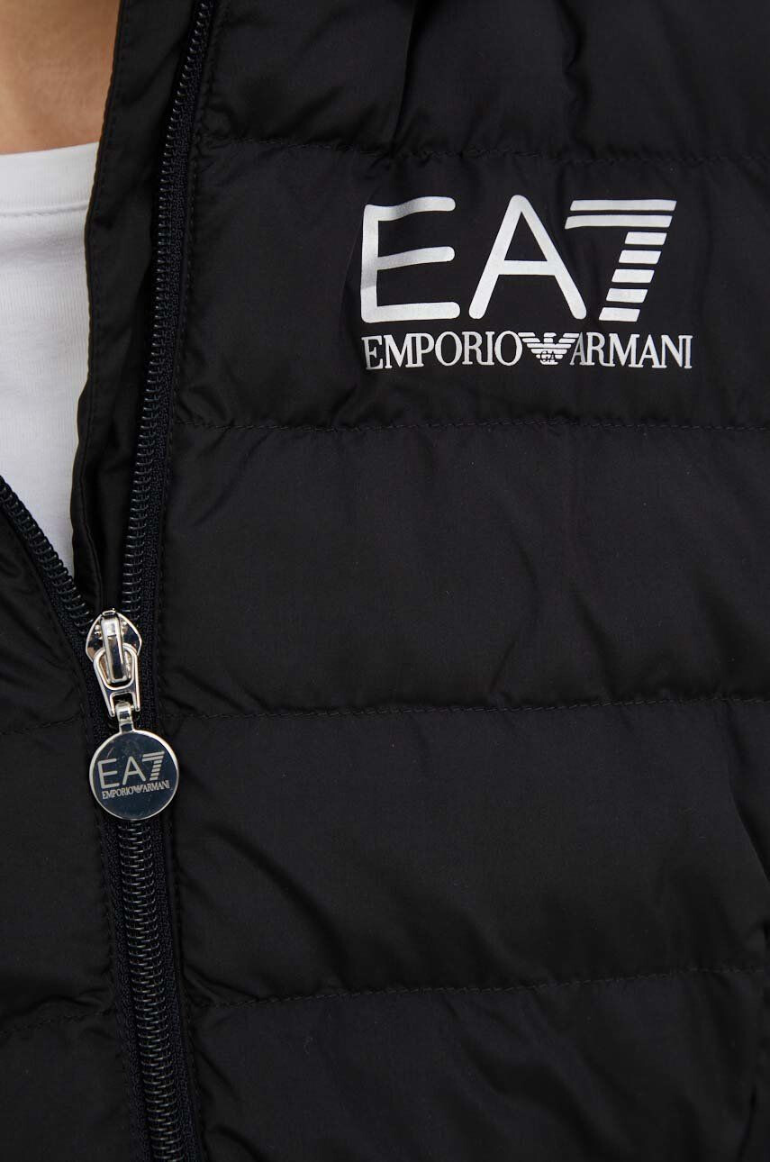 EA7 Emporio Armani Bunda pánská stříbrná barva zimní - Pepit.cz