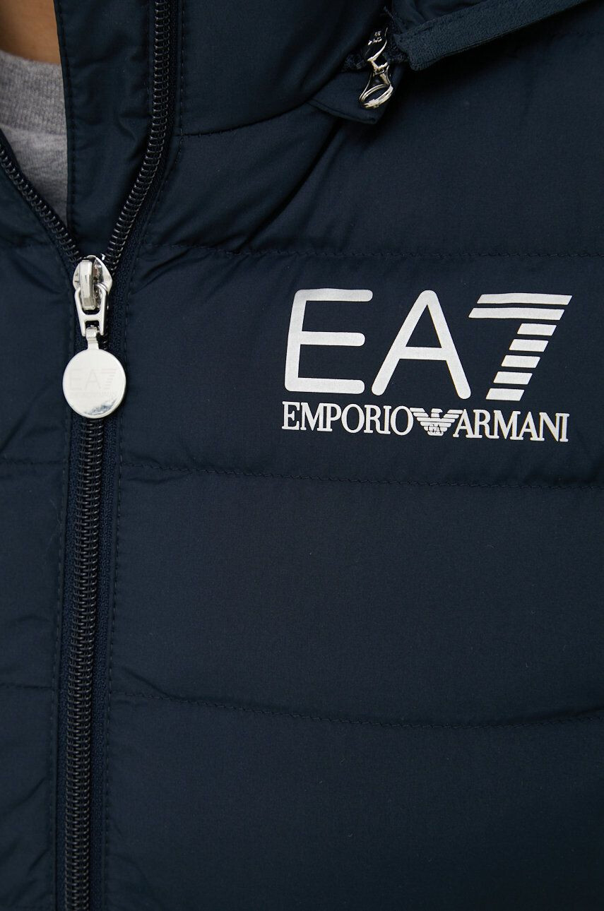 EA7 Emporio Armani Bunda dámská tmavomodrá barva přechodná - Pepit.cz