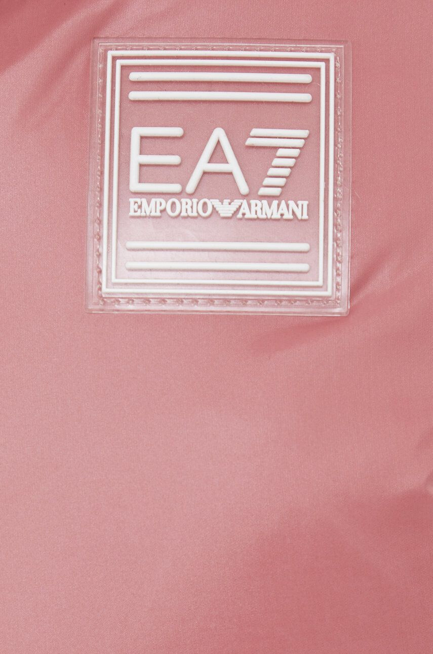 EA7 Emporio Armani Bunda dámská růžová barva zimní - Pepit.cz