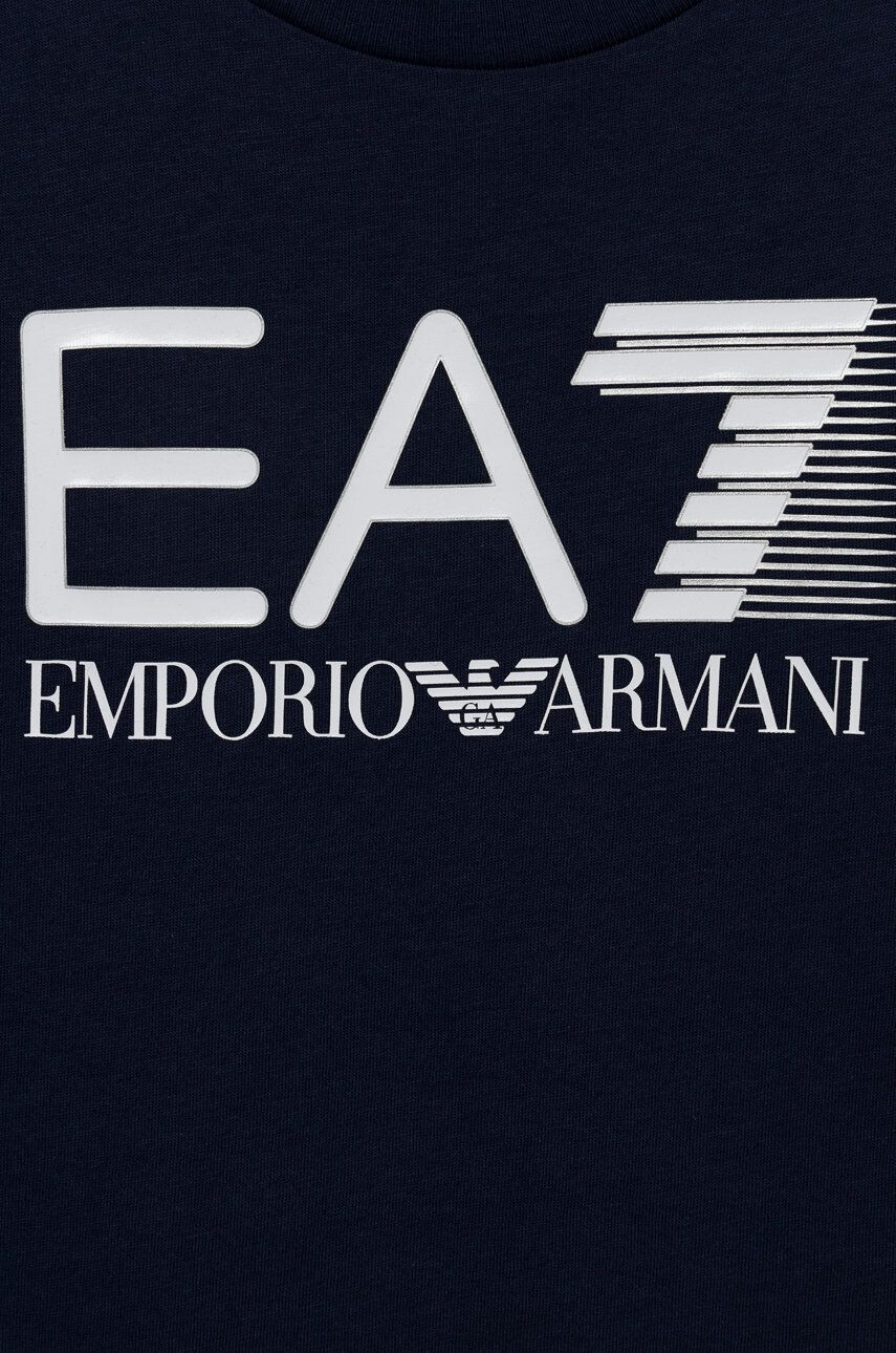 EA7 Emporio Armani Dětská bavlněná košile s dlouhým rukávem - Pepit.cz