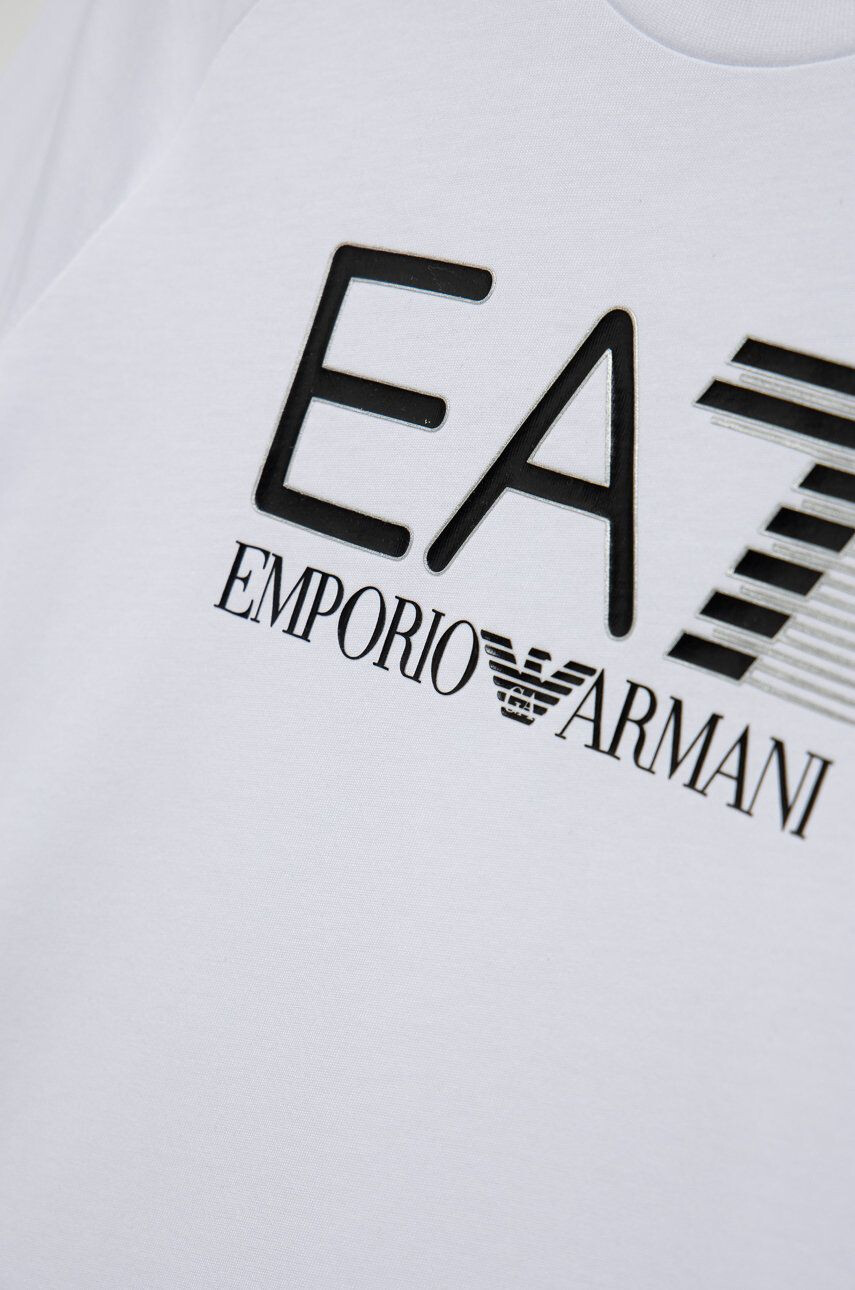 EA7 Emporio Armani Dětská bavlněná košile s dlouhým rukávem - Pepit.cz