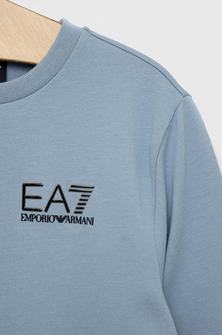 EA7 Emporio Armani Dětská bavlněná mikina s potiskem - Pepit.cz