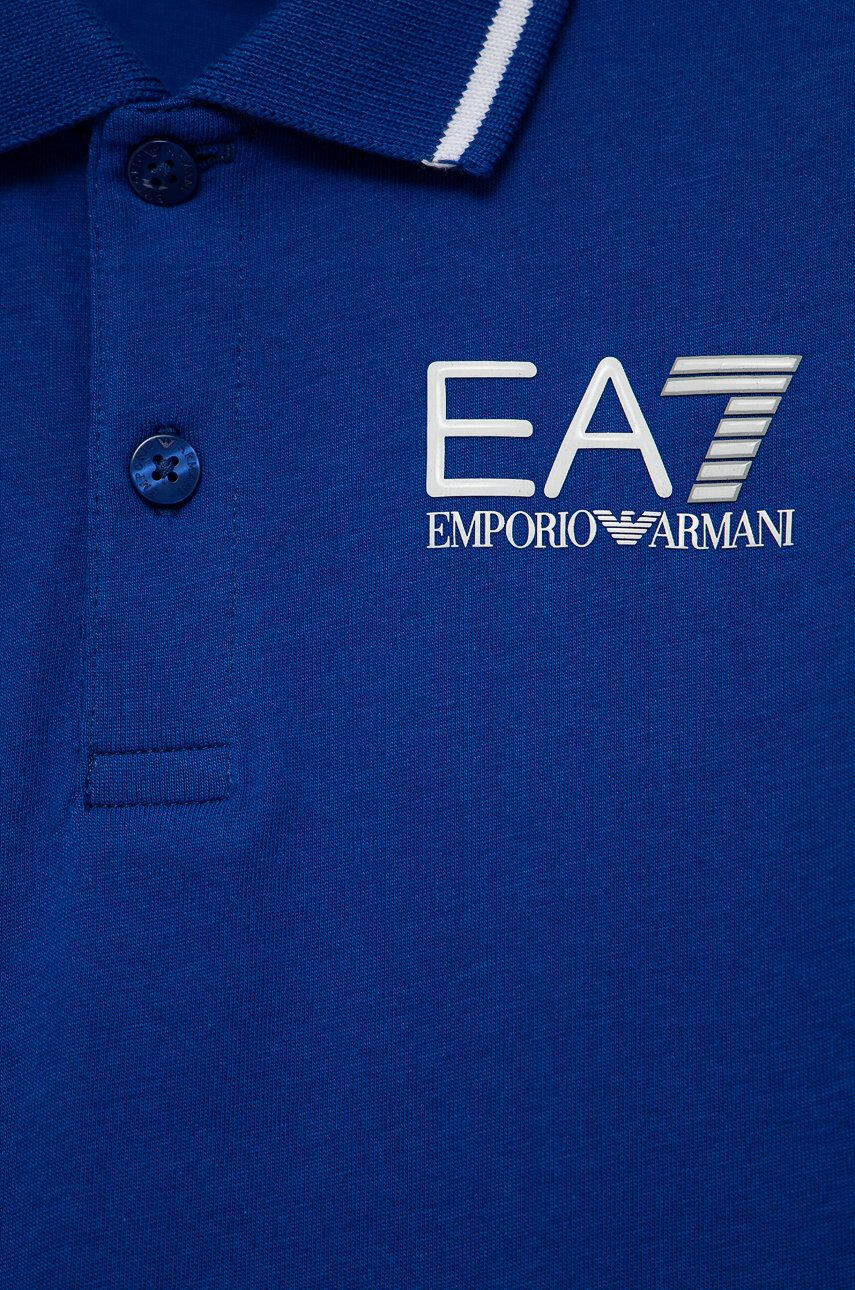 EA7 Emporio Armani Dětská bavlněná polokošile - Pepit.cz