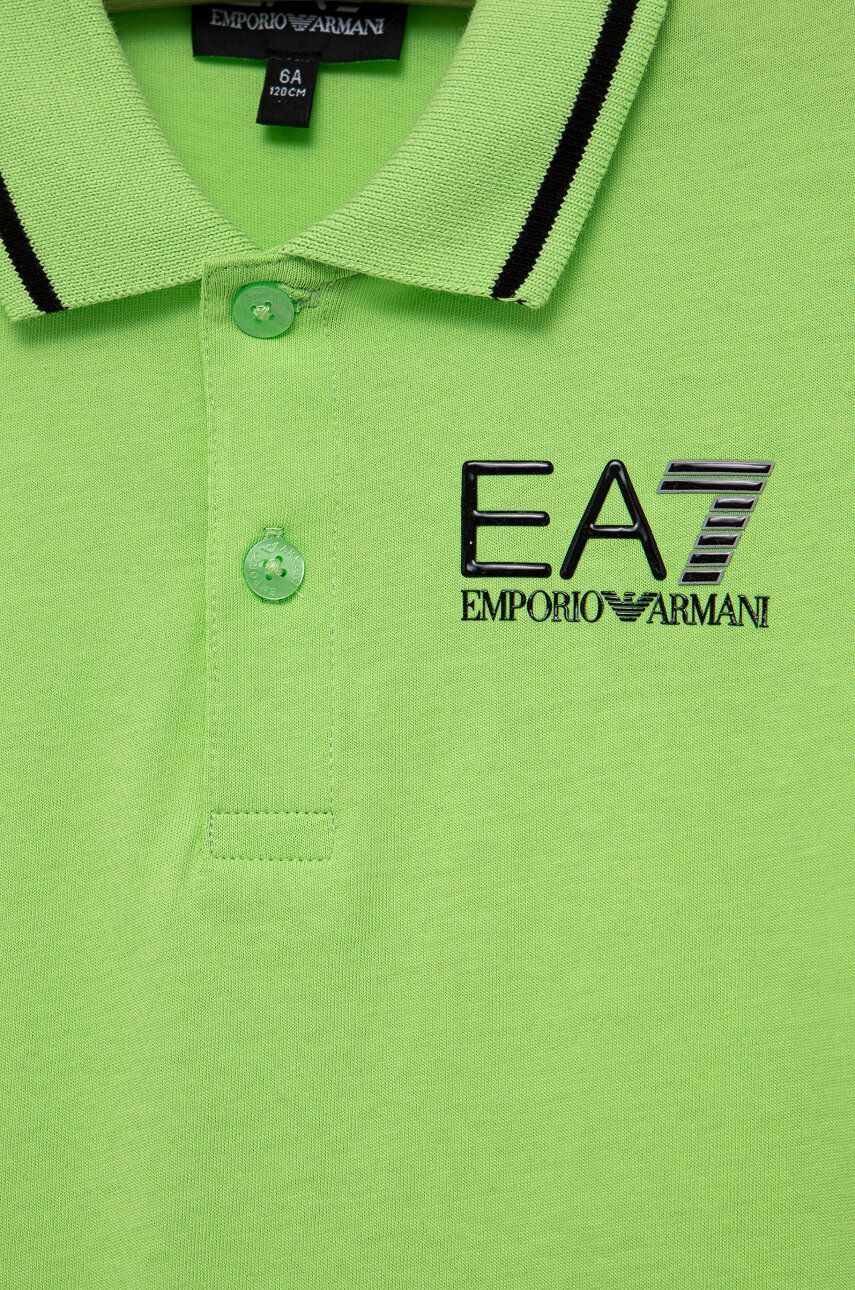 EA7 Emporio Armani Dětská bavlněná polokošile - Pepit.cz