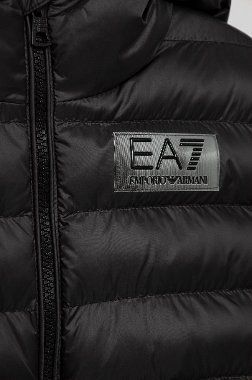 EA7 Emporio Armani Dětská bunda černá barva - Pepit.cz