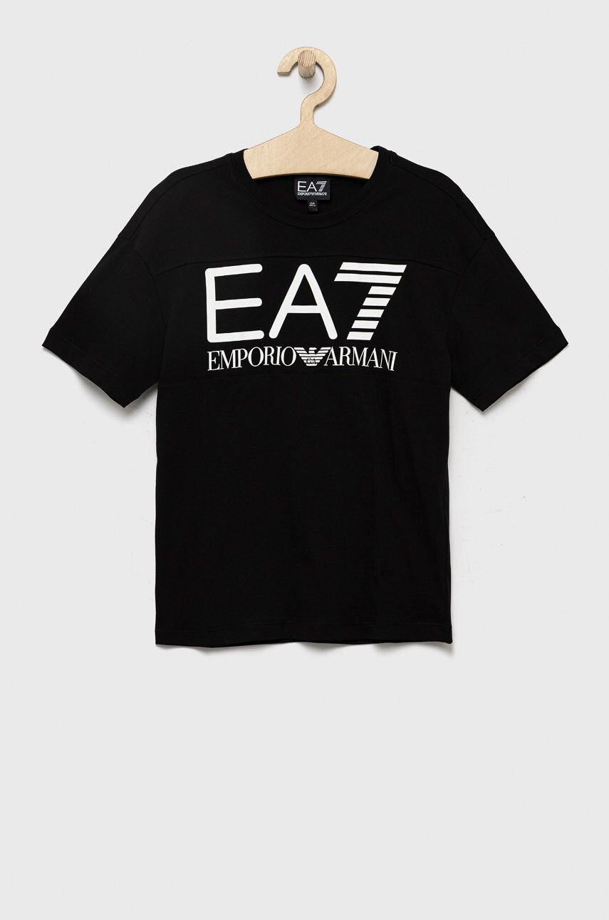 EA7 Emporio Armani Dětské bavlněné tričko - Pepit.cz