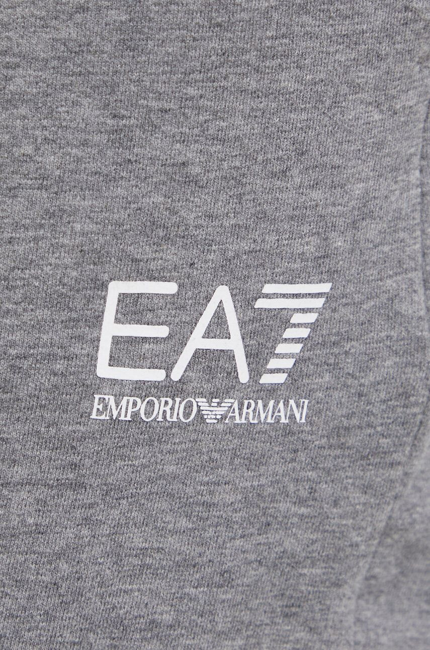 EA7 Emporio Armani Kalhoty dámské šedá barva hladké - Pepit.cz