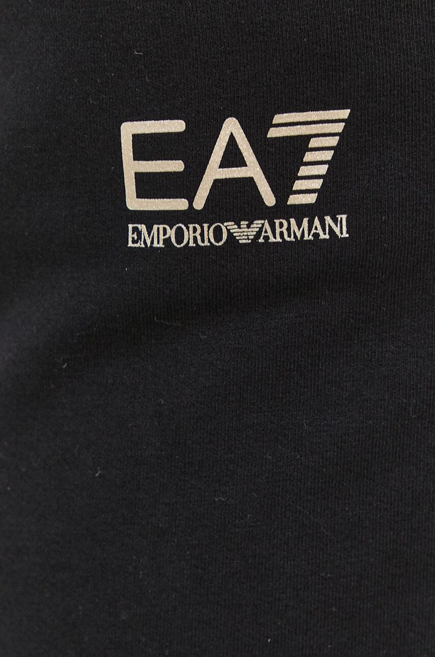 EA7 Emporio Armani Kalhoty dámské černá barva hladké - Pepit.cz