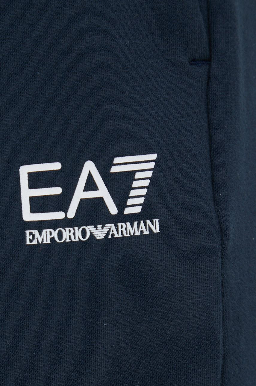 EA7 Emporio Armani Kalhoty dámské tmavomodrá barva hladké - Pepit.cz