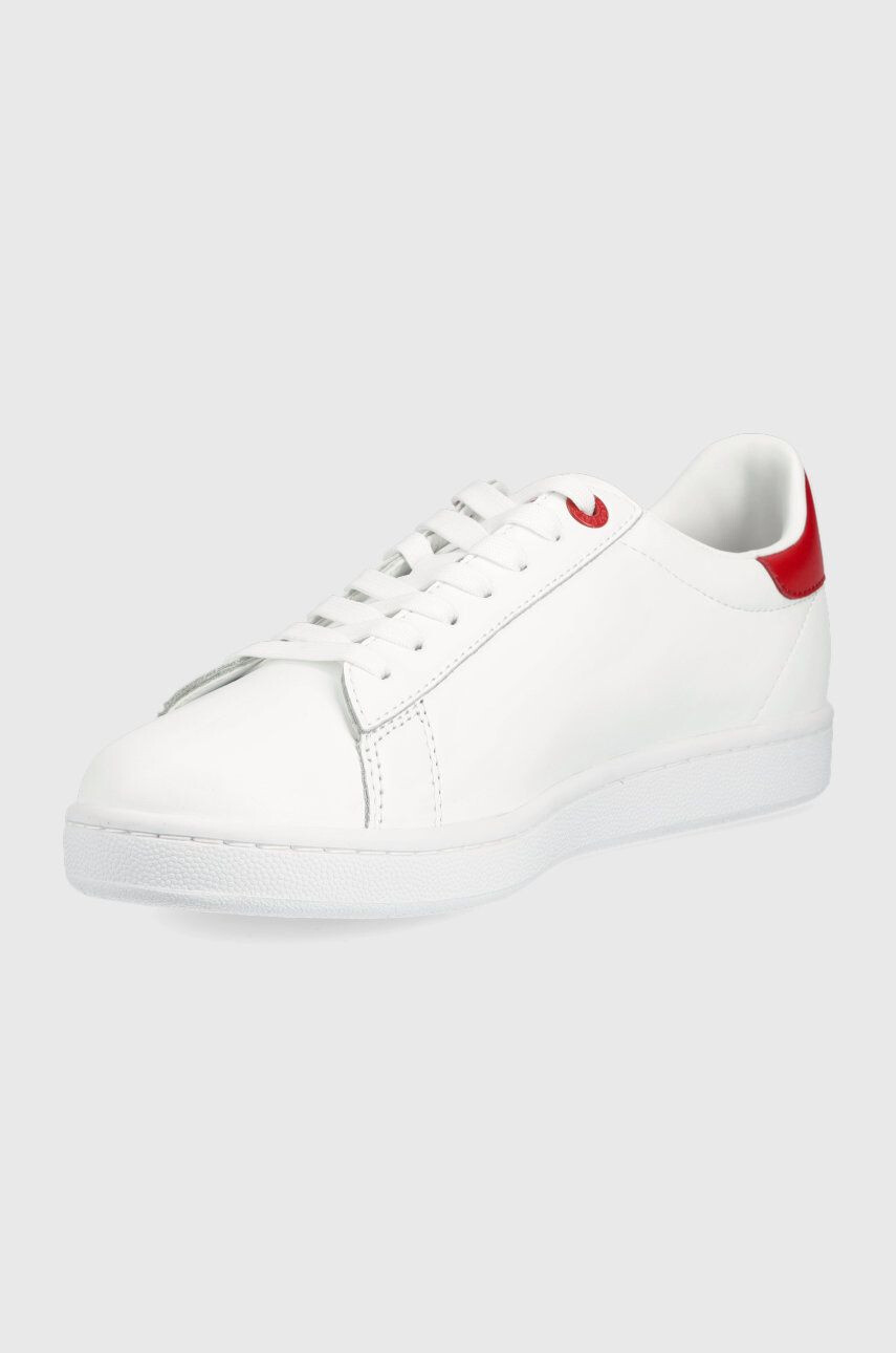 EA7 Emporio Armani Kožené sneakers boty bílá barva - Pepit.cz