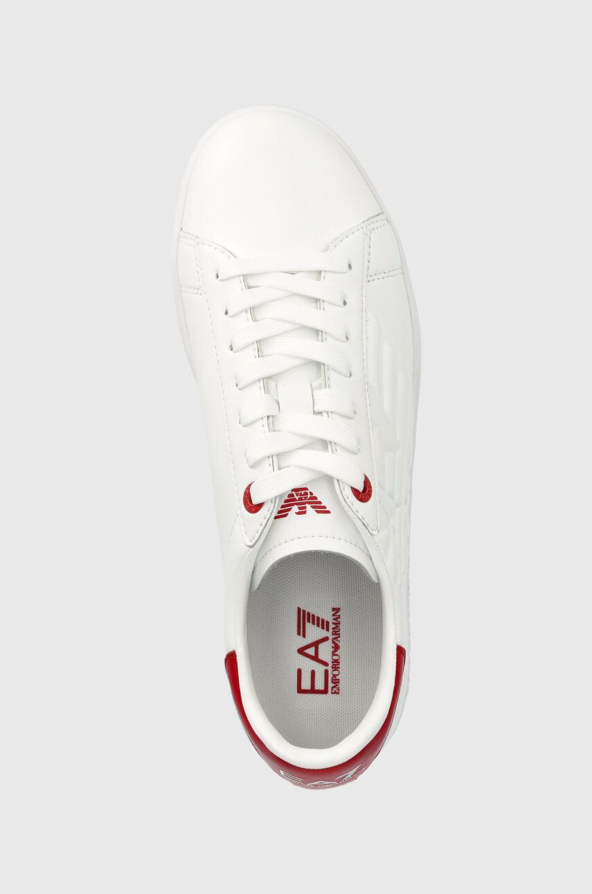 EA7 Emporio Armani Kožené sneakers boty bílá barva - Pepit.cz