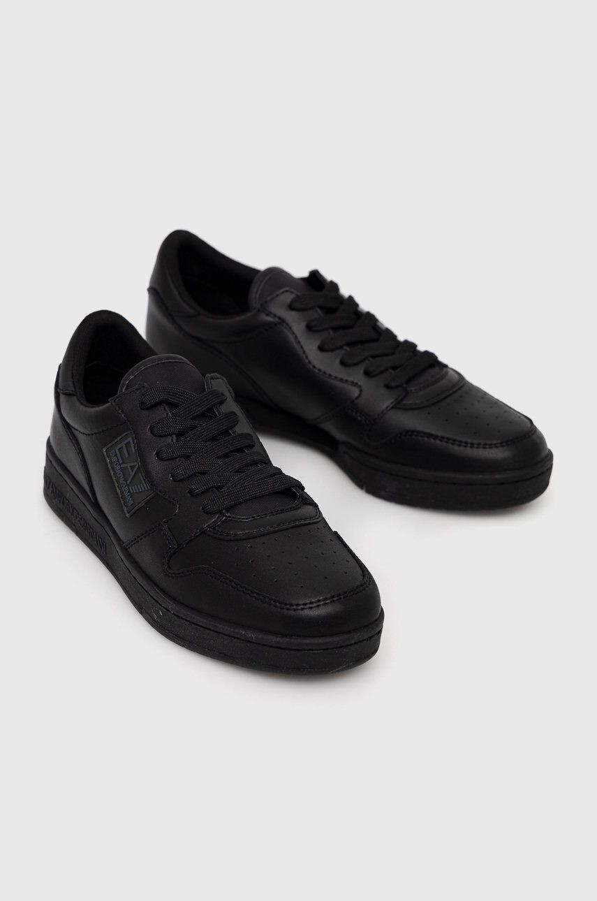 EA7 Emporio Armani Kožené sneakers boty - Pepit.cz