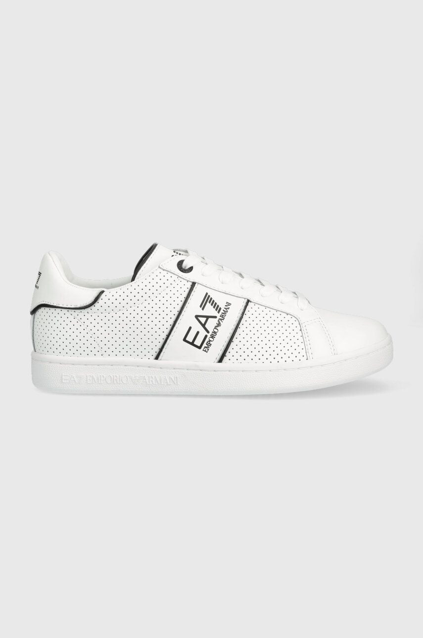 EA7 Emporio Armani Kožené sneakers boty bílá barva X8X102 XK258 D611 - Pepit.cz