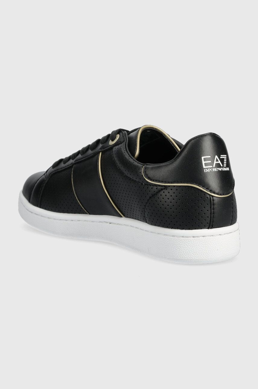 EA7 Emporio Armani Kožené sneakers boty černá barva X8X102 XK258 M700 - Pepit.cz