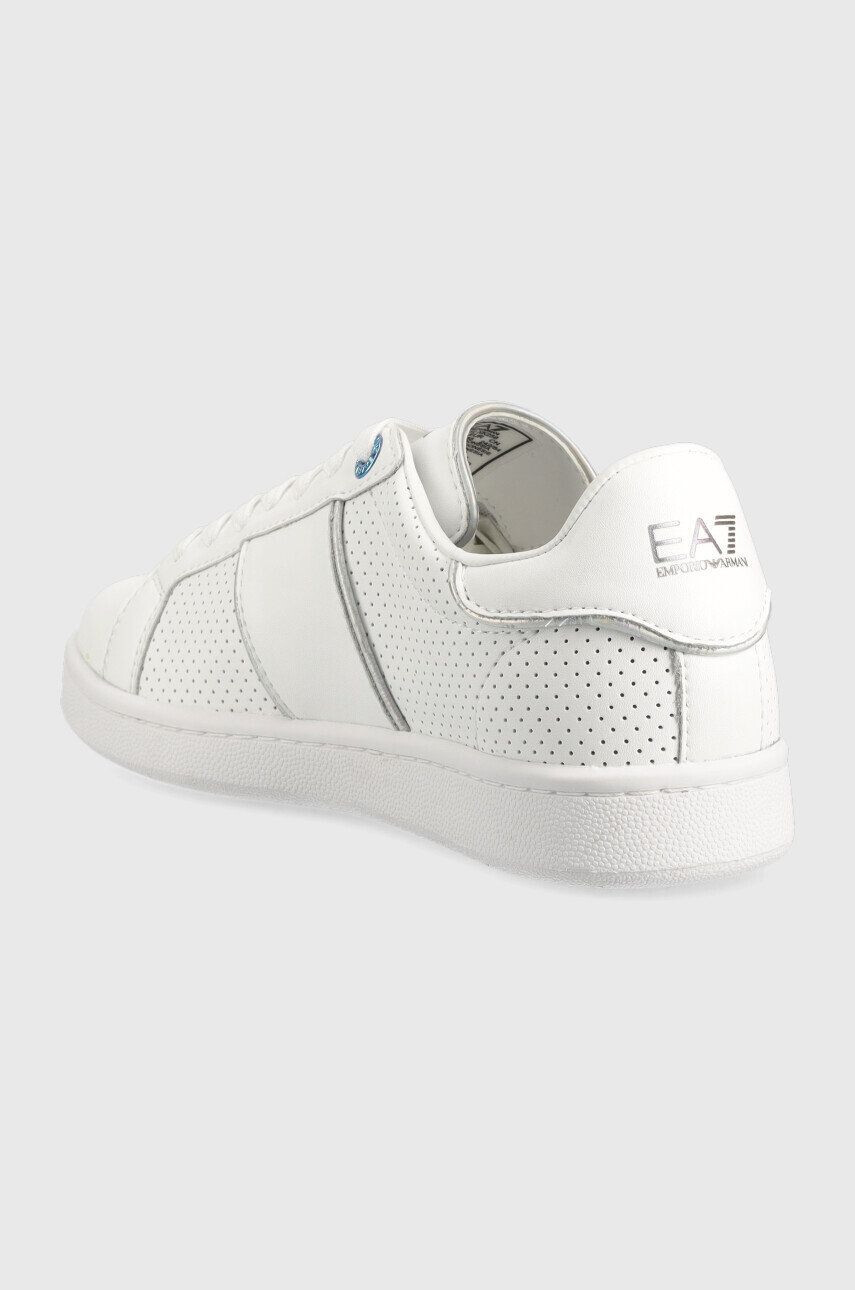 EA7 Emporio Armani Kožené sneakers boty Classic Perf bílá barva - Pepit.cz