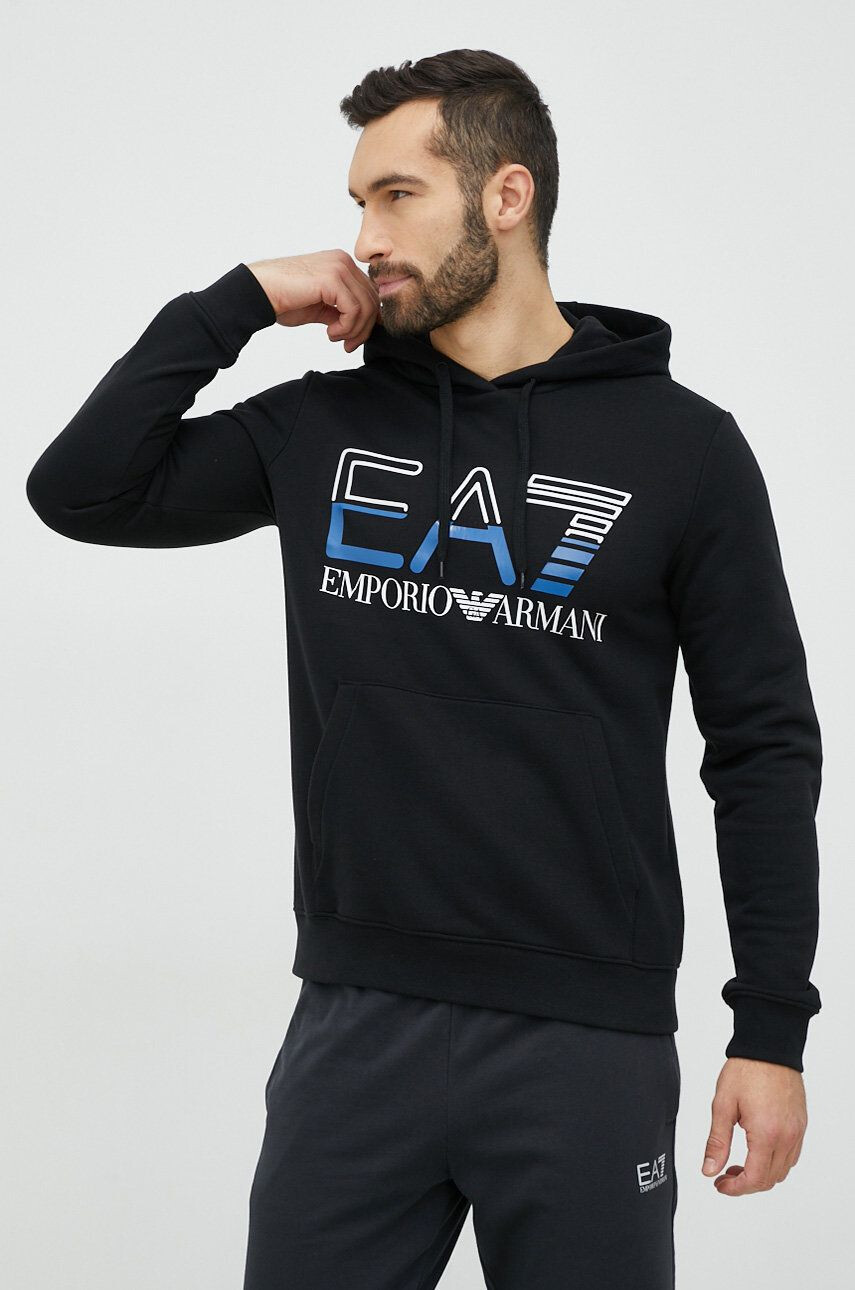 EA7 Emporio Armani Mikina dámská fialová barva s aplikací - Pepit.cz