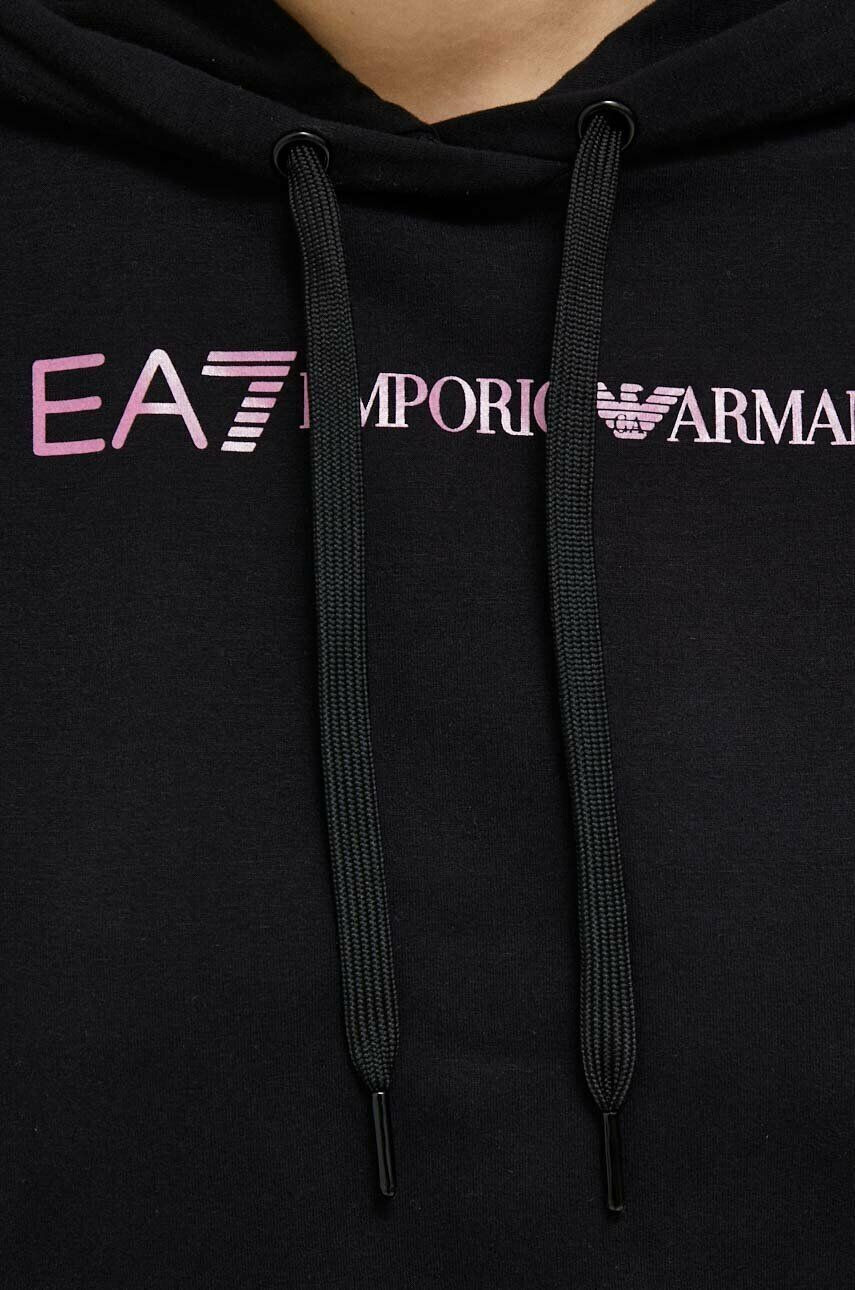 EA7 Emporio Armani Mikina dámská růžová barva s potiskem - Pepit.cz