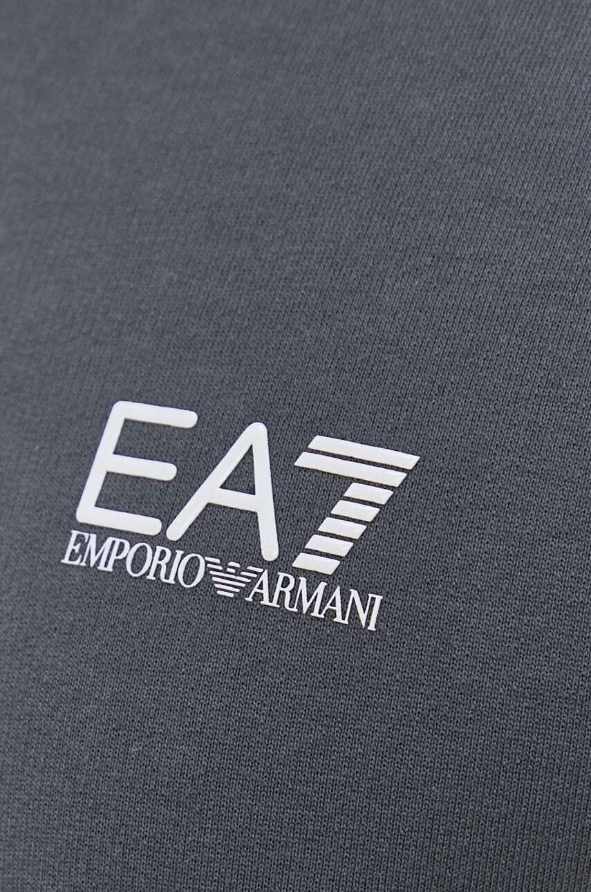 EA7 Emporio Armani Mikina dámská bílá barva s potiskem - Pepit.cz