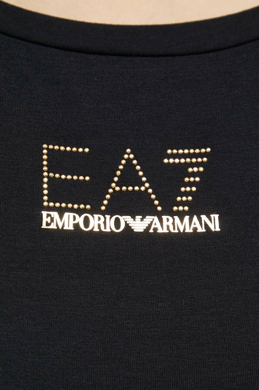 EA7 Emporio Armani Šaty černá barva - Pepit.cz