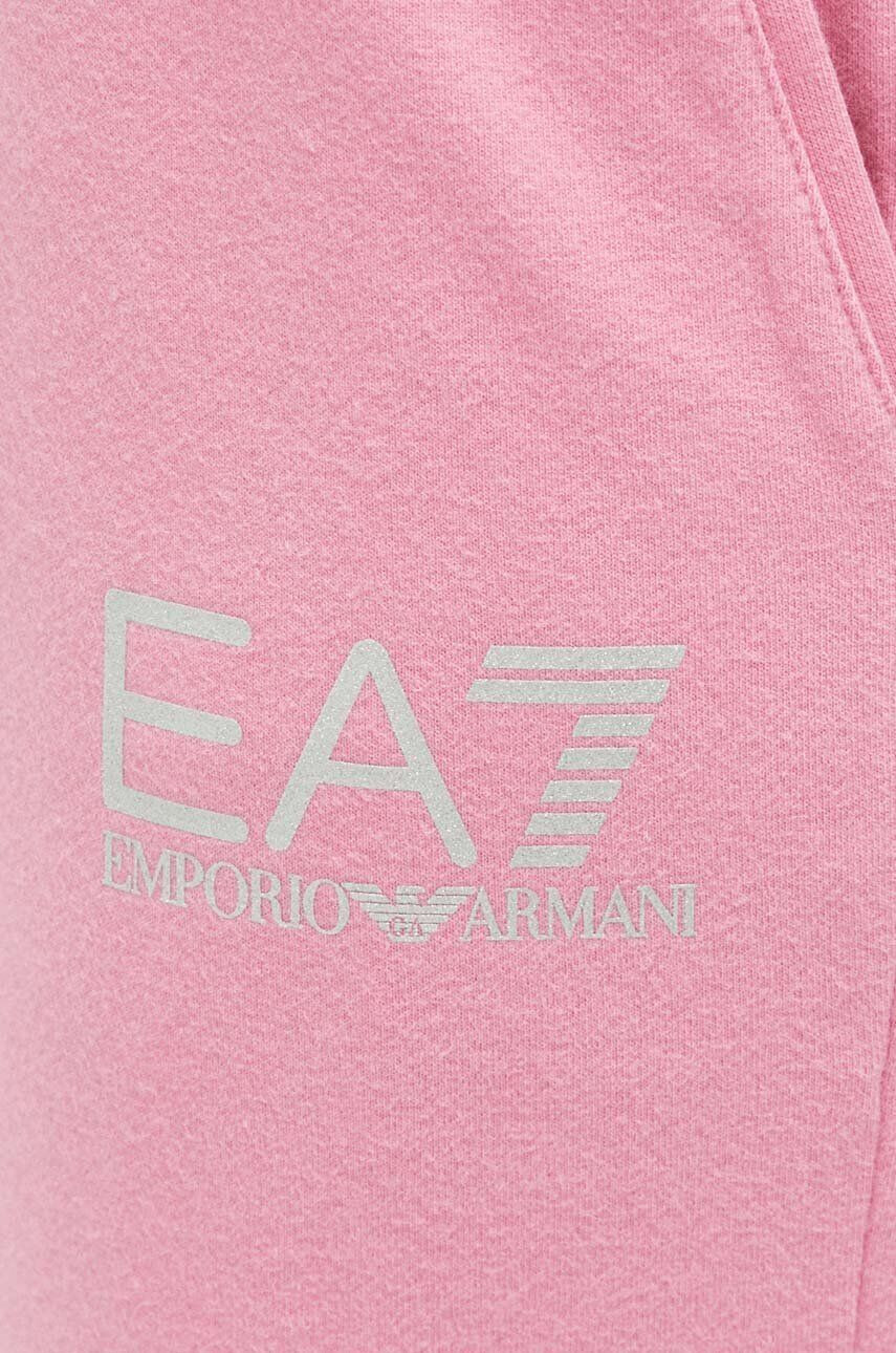 EA7 Emporio Armani Tepláky černá barva s potiskem - Pepit.cz