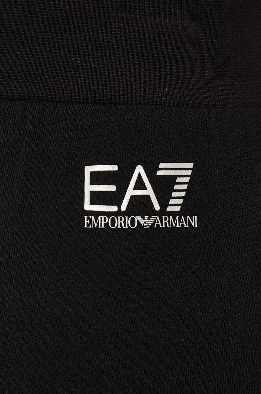 EA7 Emporio Armani Tepláky černá barva s aplikací - Pepit.cz