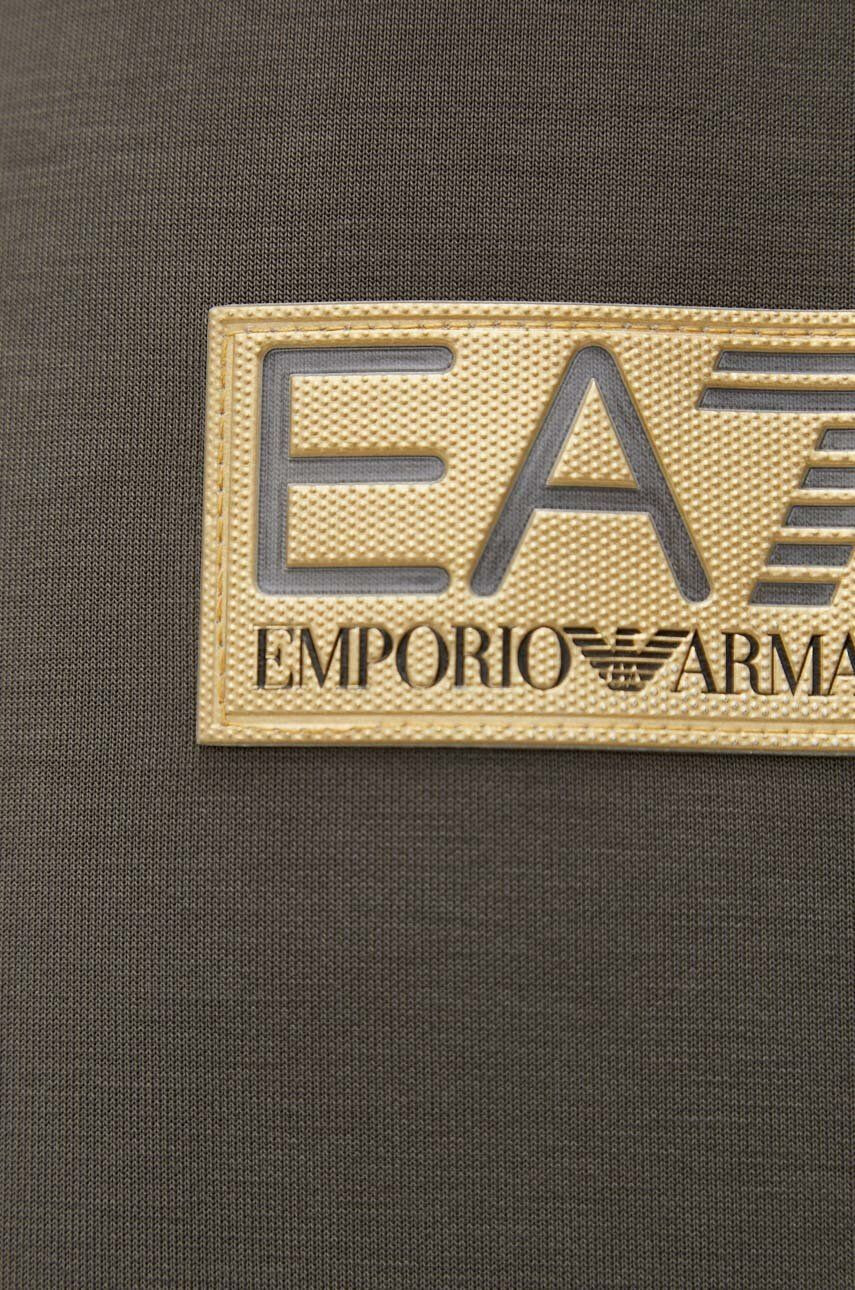 EA7 Emporio Armani Tepláky černá barva s potiskem - Pepit.cz