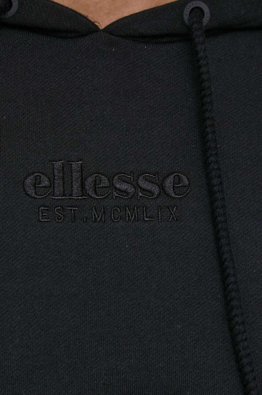 Ellesse Bavlněná mikina dámská černá barva s aplikací SGM14158-LGREEN - Pepit.cz