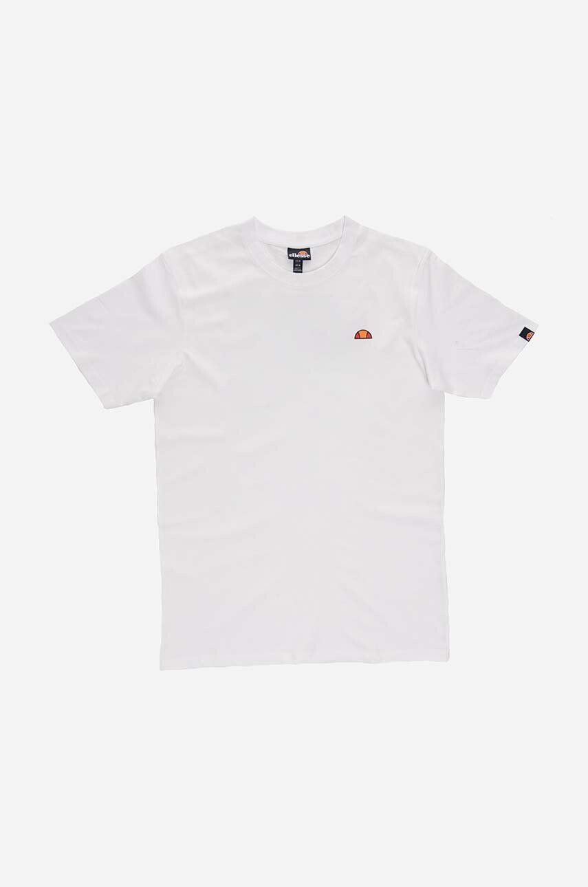 Ellesse Bavlněné tričko bílá barva s potiskem SHR17632-WHITE - Pepit.cz