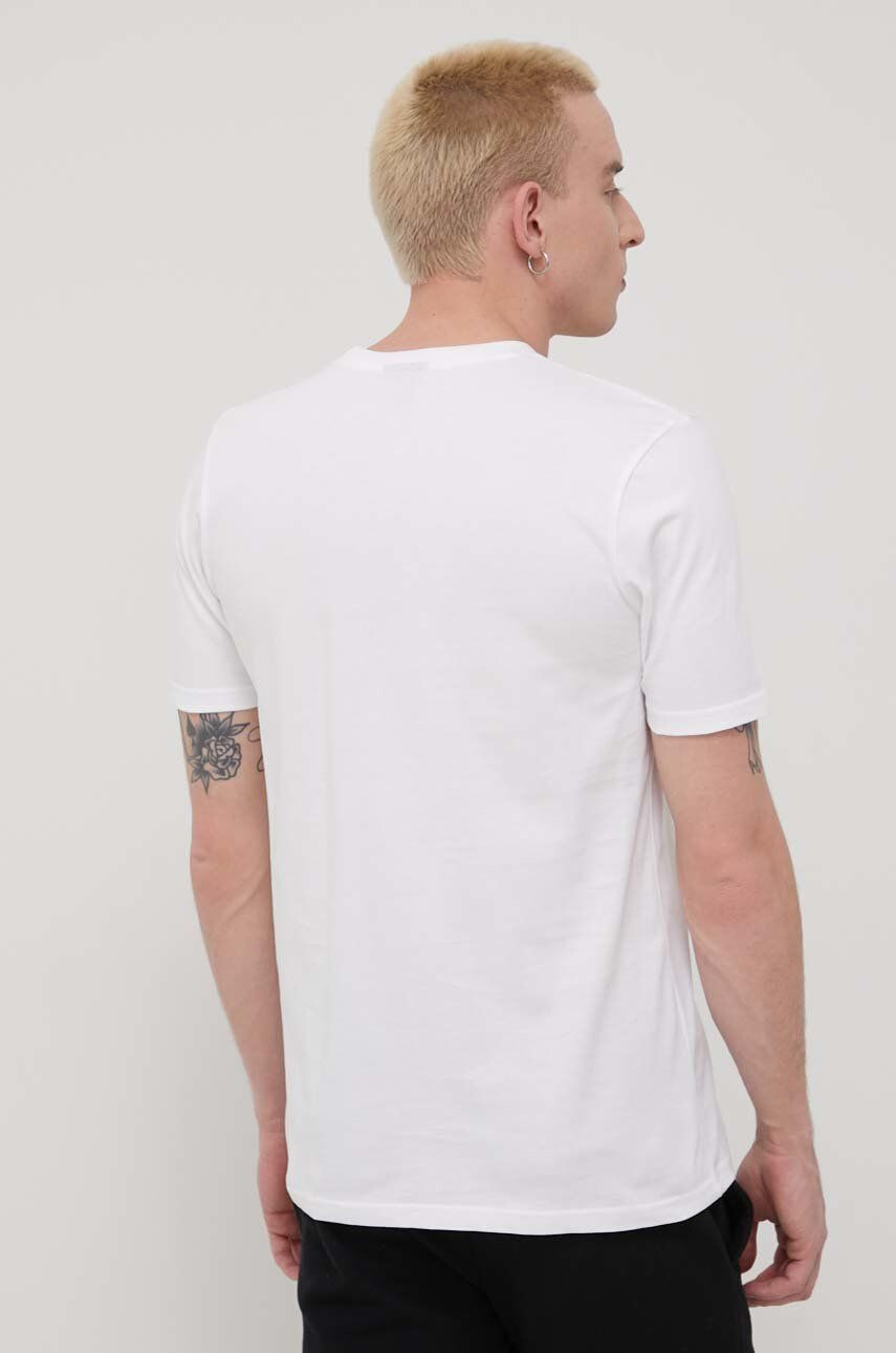 Ellesse Bavlněné tričko bílá barva s potiskem SHM13822-WHITE - Pepit.cz