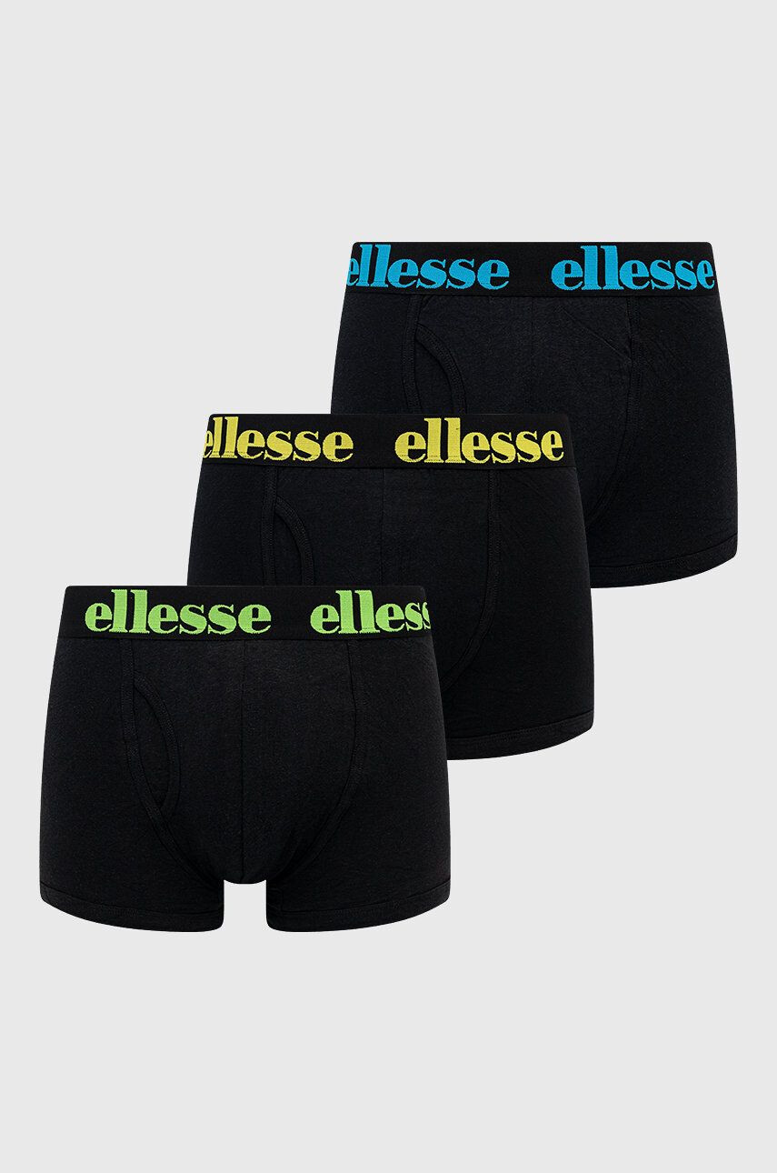 Ellesse Boxerky (3-pack) černá barva - Pepit.cz