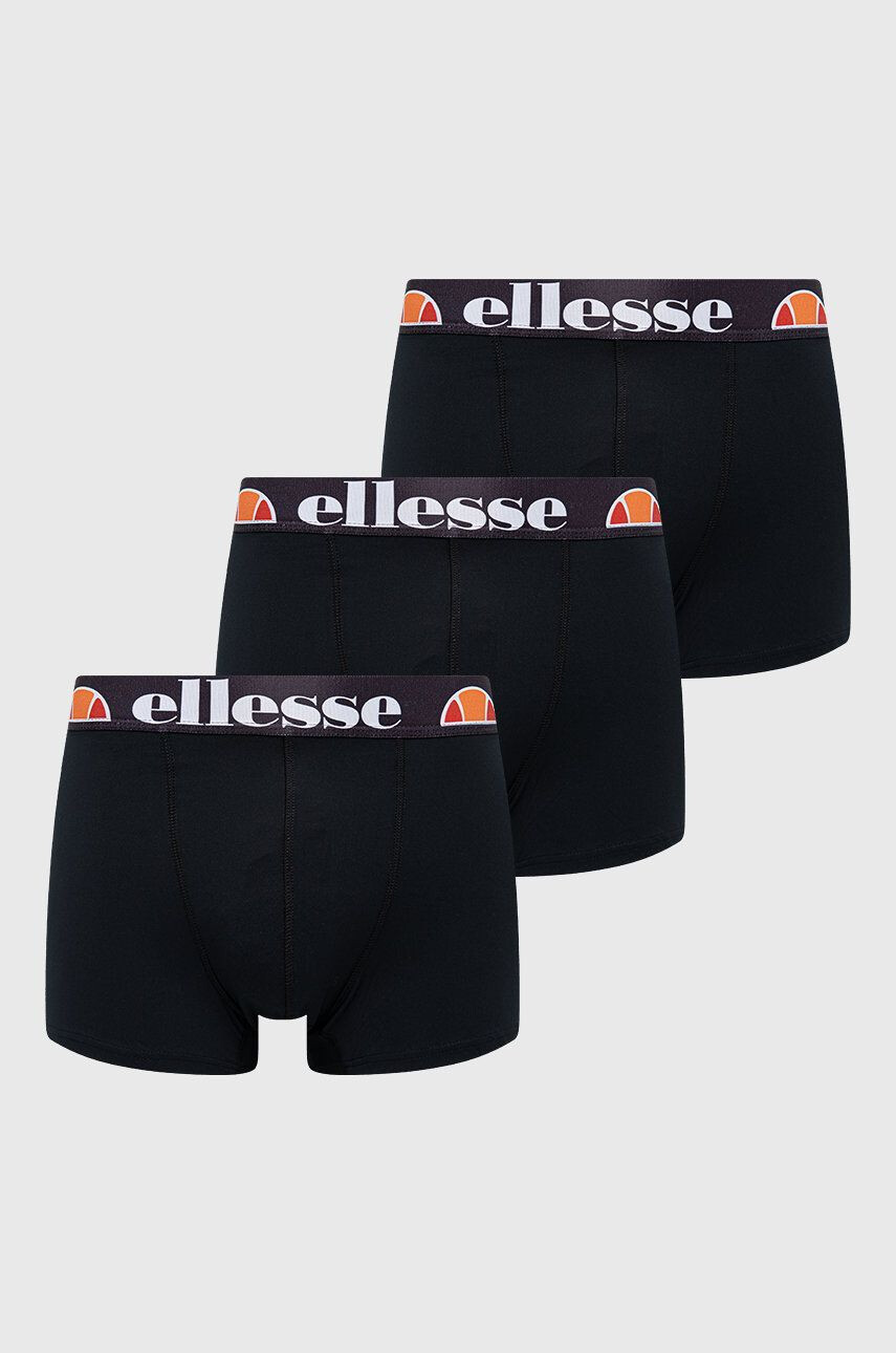 Ellesse Boxerky (3-pack) pánské černá barva - Pepit.cz