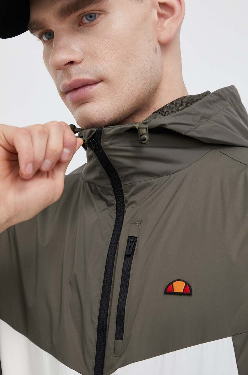 Ellesse Bunda pánská zelená barva přechodná SHR17781-KHAKI - Pepit.cz