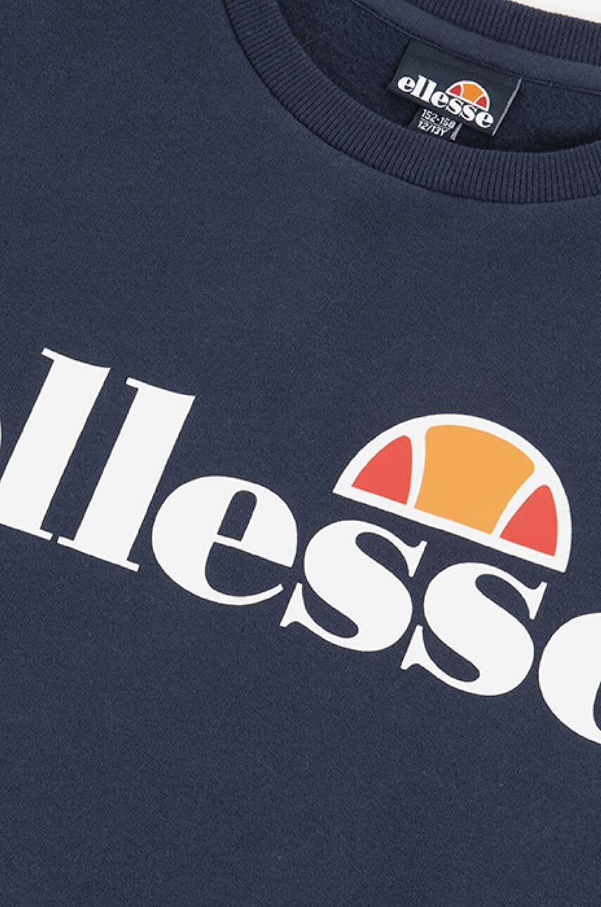 Ellesse Dětská mikina Suprios tmavomodrá barva s potiskem - Pepit.cz