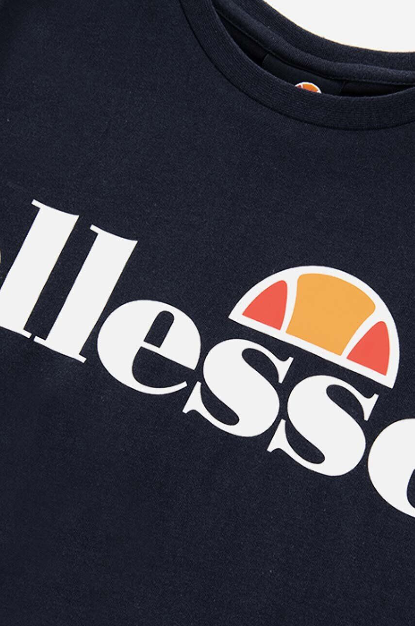 Ellesse Dětské bavlněné tričko černá barva s potiskem - Pepit.cz