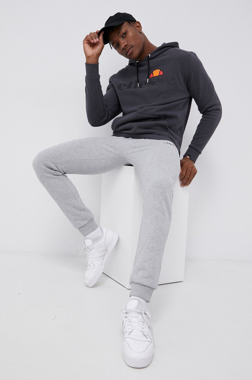 Ellesse Tepláky šedá barva s potiskem SHK12643-429 - Pepit.cz