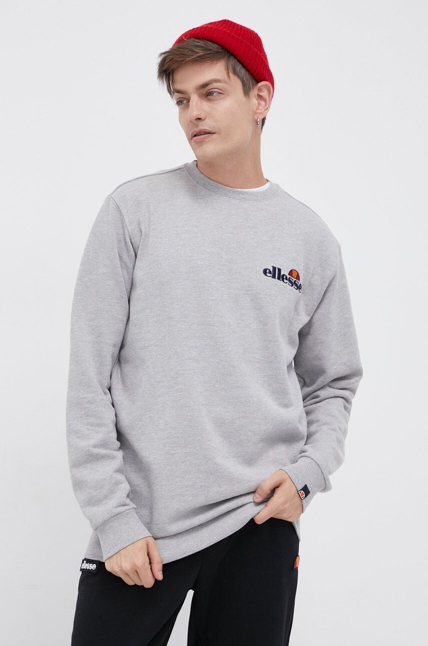 Ellesse Mikina pánská šedá barva s aplikací SHS08784-011 - Pepit.cz