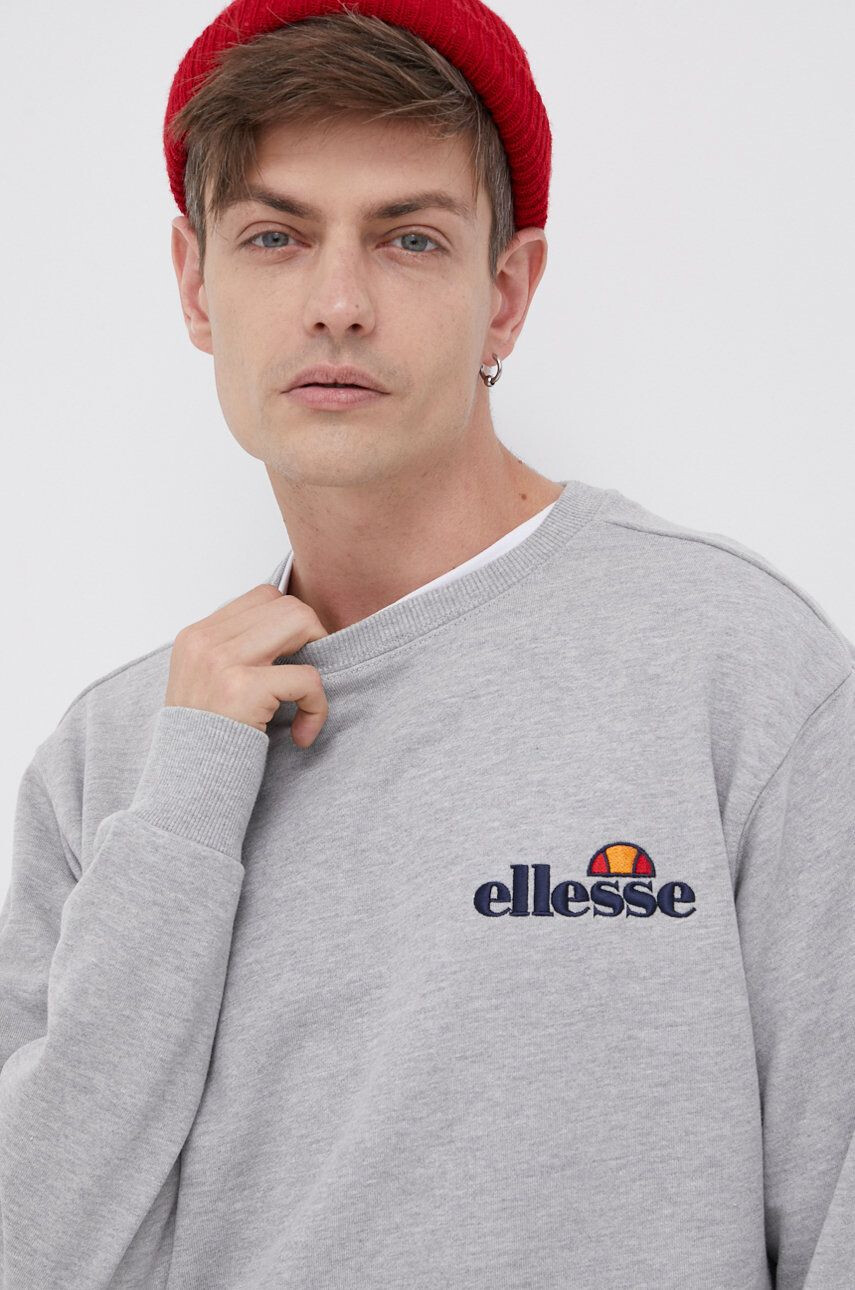 Ellesse Mikina pánská šedá barva s aplikací SHS08784-011 - Pepit.cz