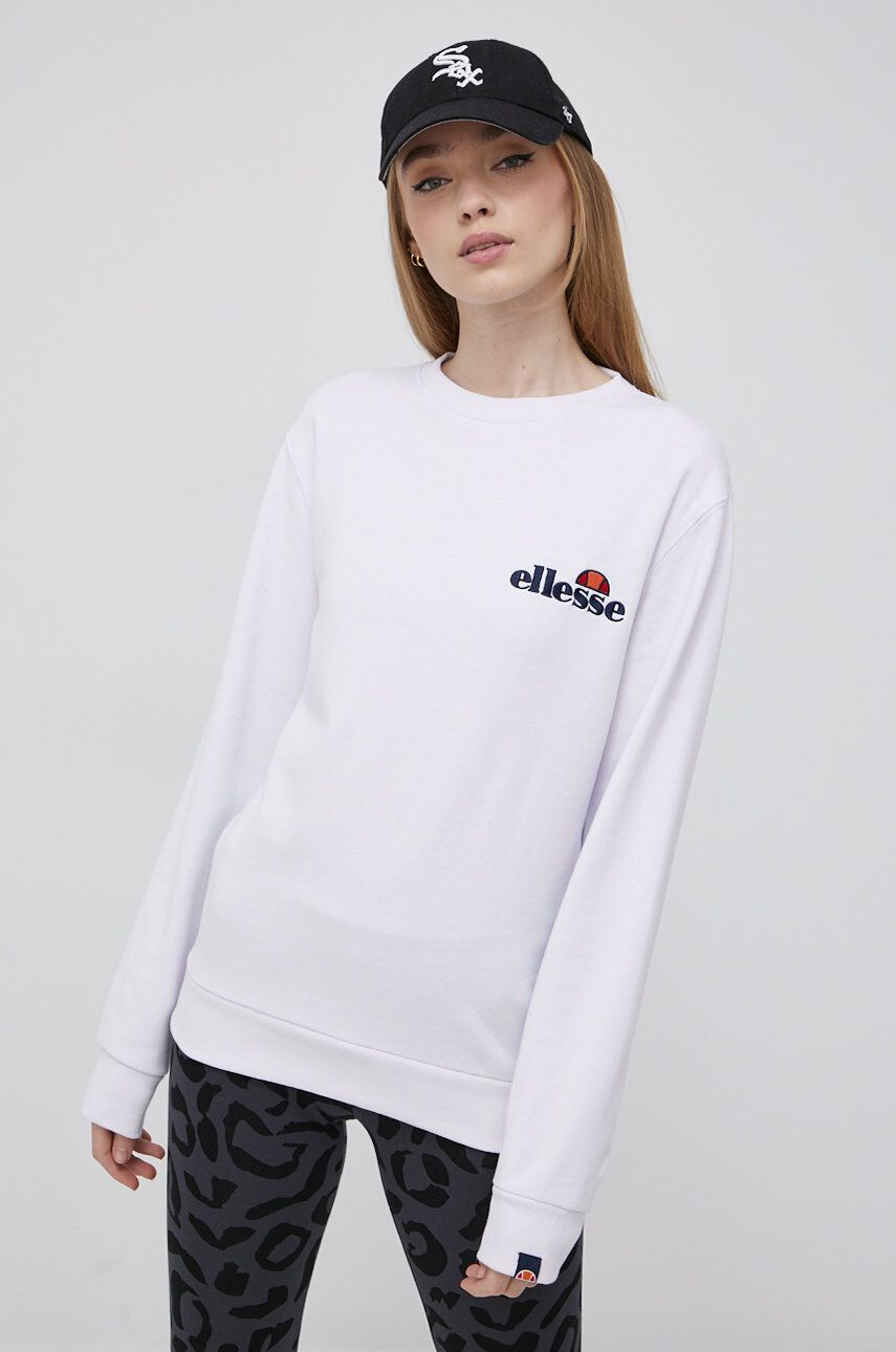 Ellesse Mikina dámská bílá barva melanžová SGS08847-011 - Pepit.cz