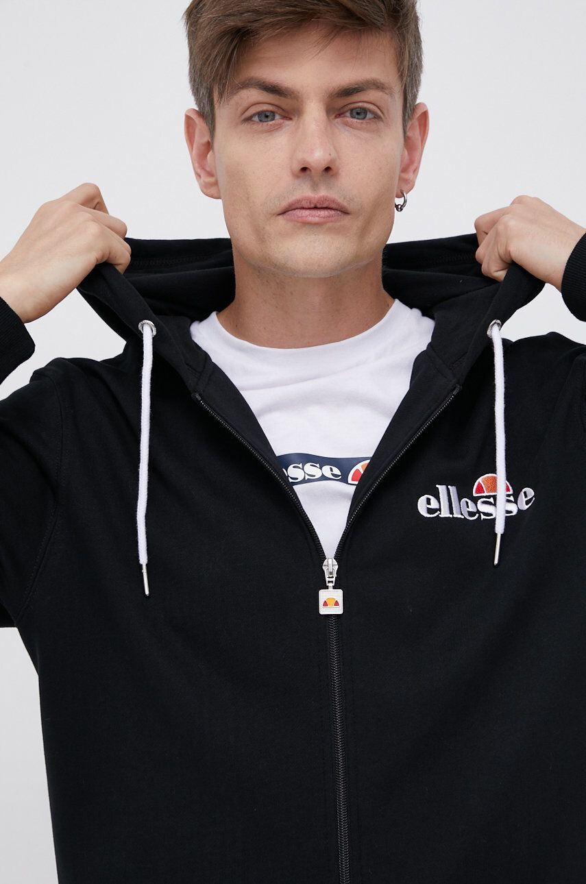 Ellesse Mikina pánská černá barva s aplikací SHS08782-112 - Pepit.cz