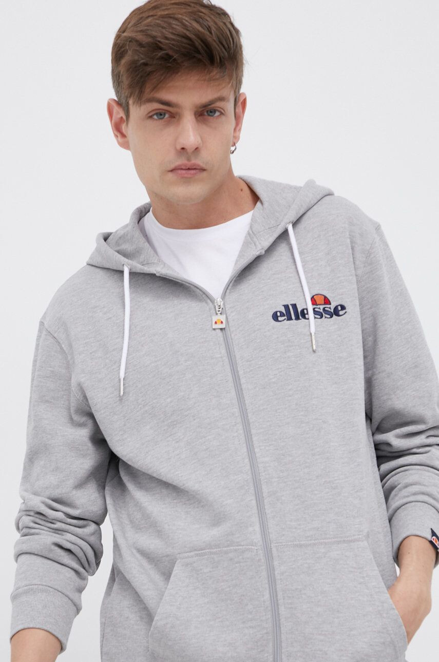 Ellesse Mikina pánská šedá barva s aplikací SHS08782-112 - Pepit.cz