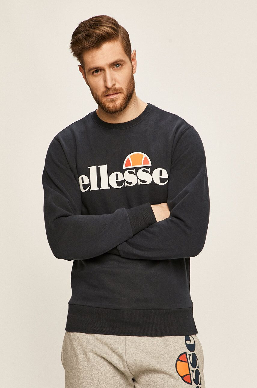 Ellesse Mikina pánská tmavomodrá barva vzorovaná SHC07930-DARKGREYMA - Pepit.cz