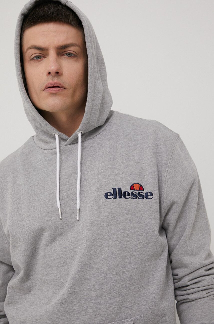 Ellesse Mikina pánská šedá barva s aplikací SHS08781-BLACK - Pepit.cz