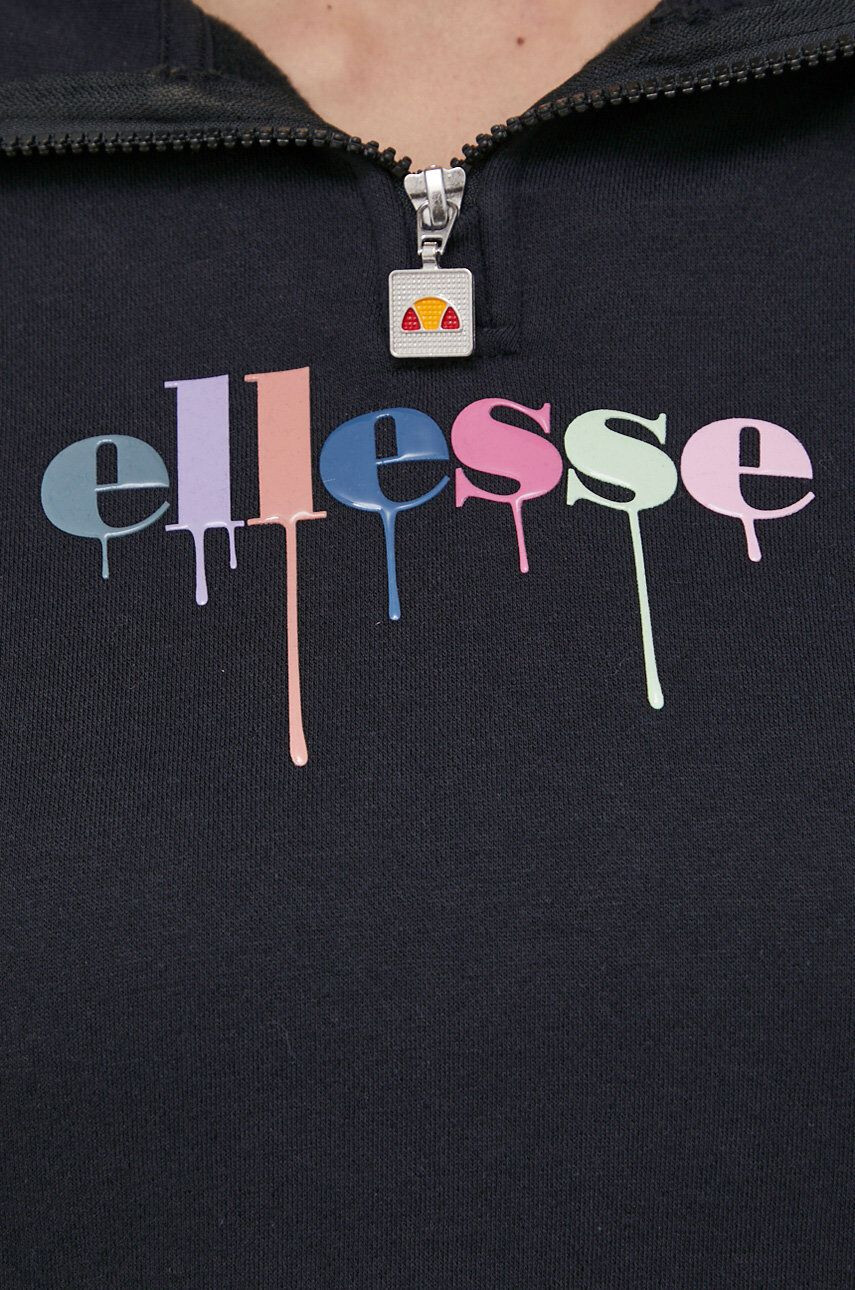 Ellesse Mikina dámská černá barva s potiskem SGM11090-BLACK - Pepit.cz