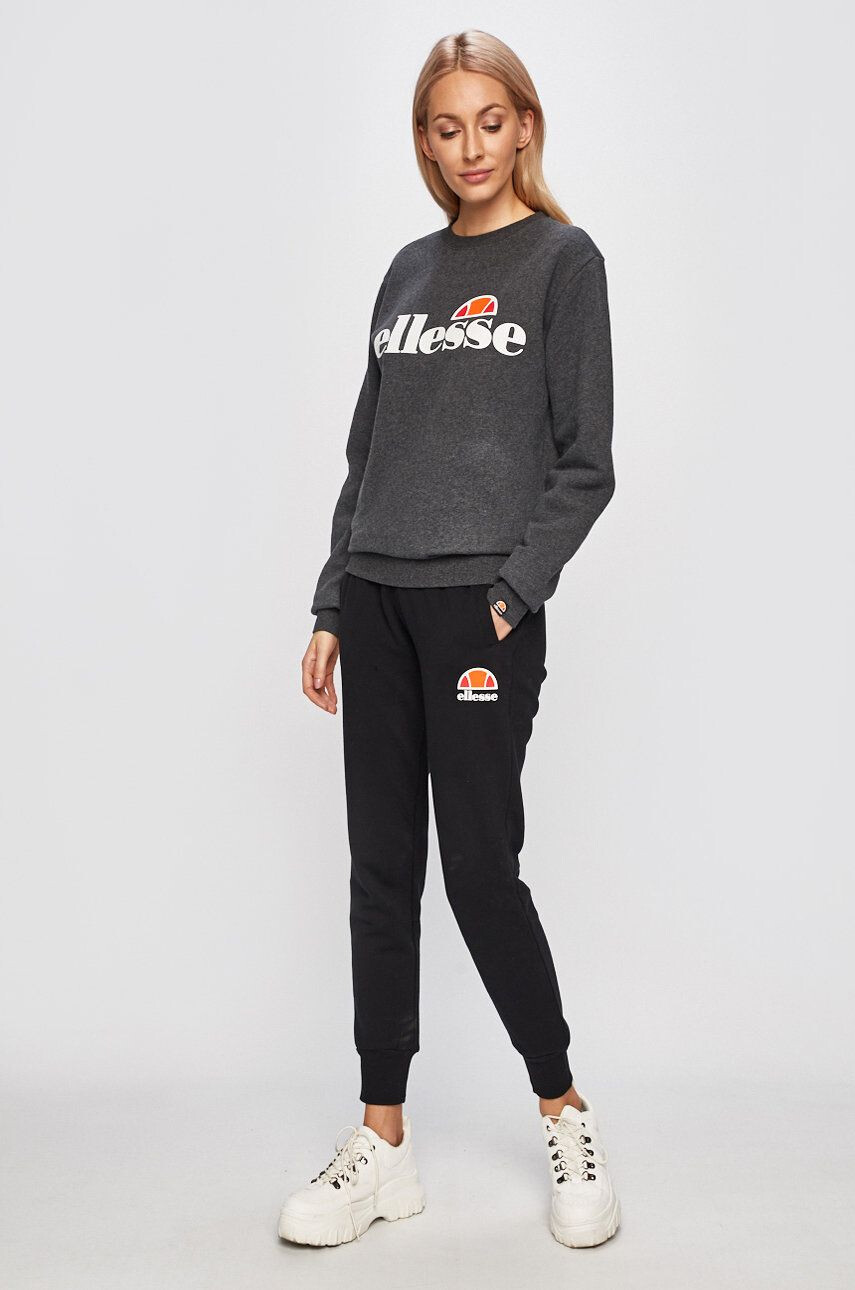 Ellesse Mikina dámská šedá barva s potiskem SGS03238-White - Pepit.cz