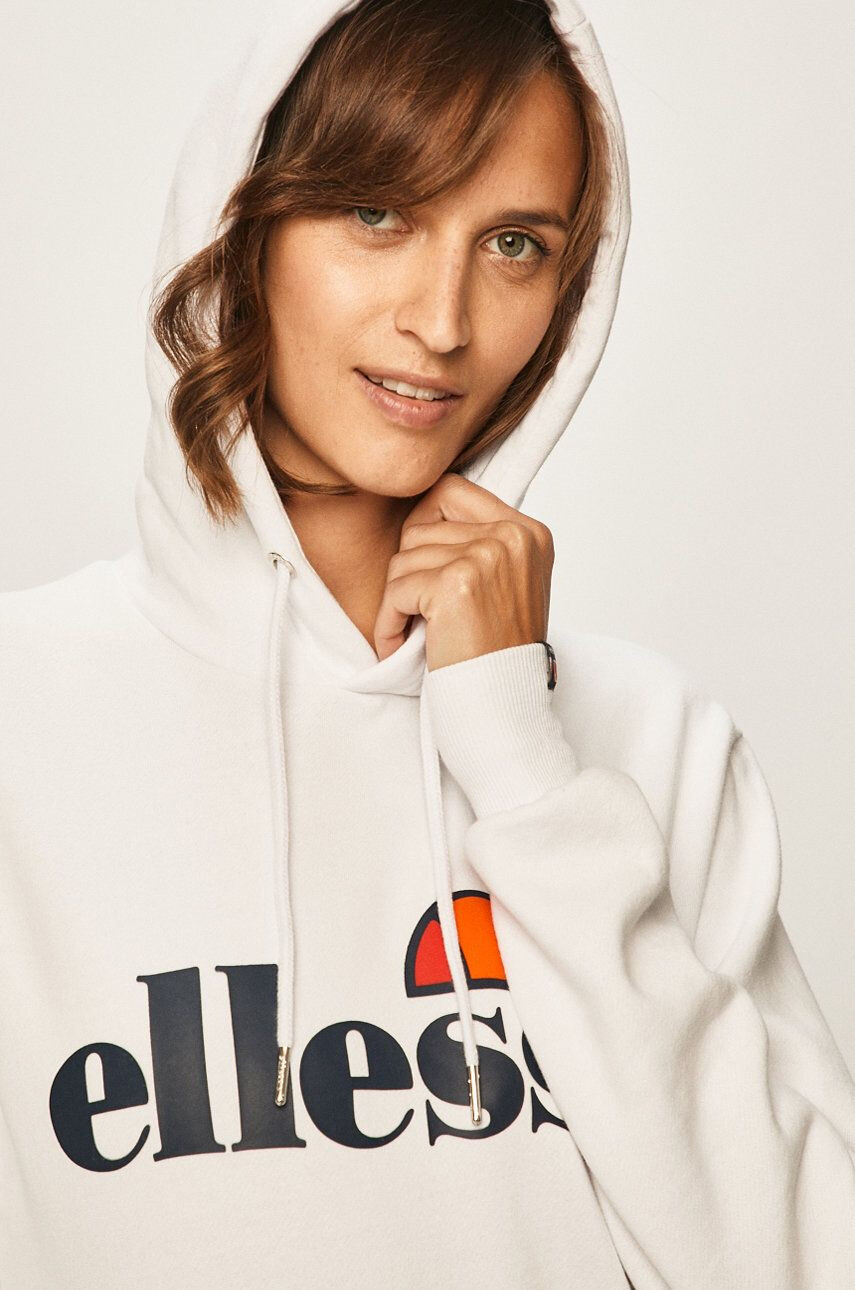 Ellesse Mikina pánská černá barva s kapucí s potiskem shs02216-athlGREY - Pepit.cz