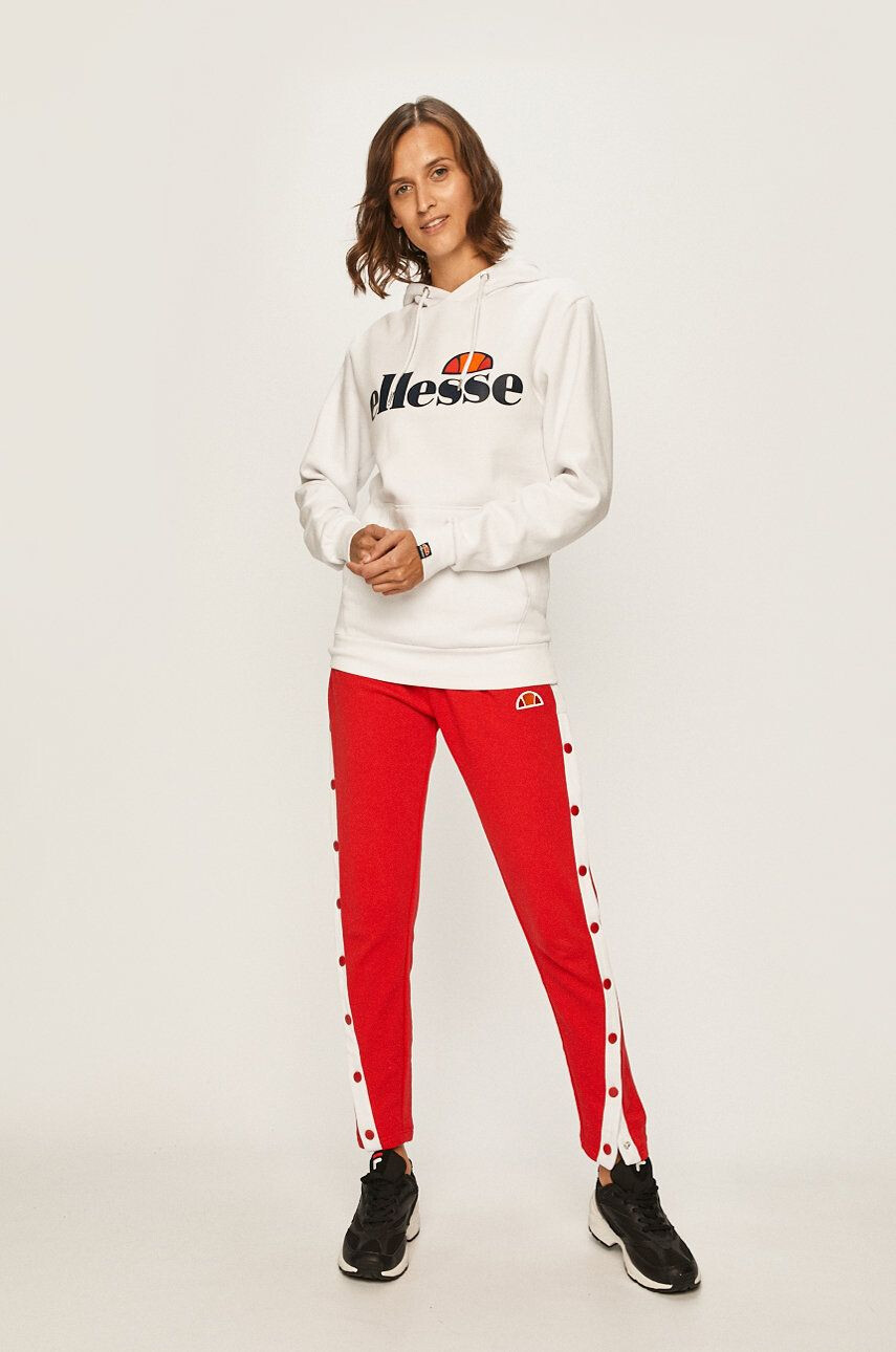 Ellesse Mikina pánská černá barva s kapucí s potiskem shs02216-athlGREY - Pepit.cz