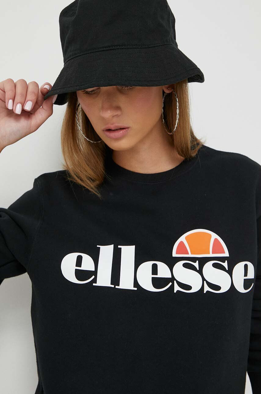 Ellesse Mikina dámská šedá barva s potiskem SGS03238-White - Pepit.cz